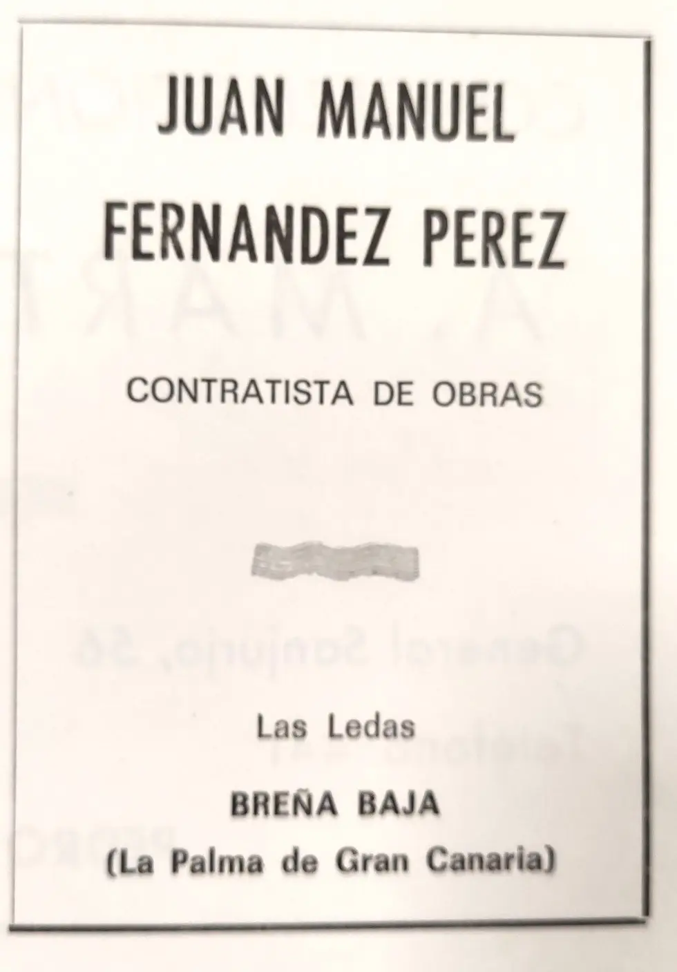 Publicidad La Palma, 1971